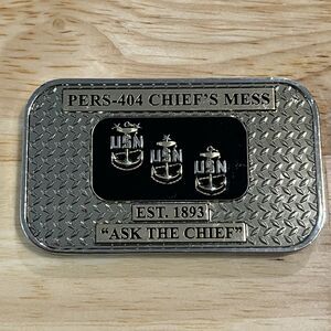 Challenge Coin USN Navy PERS-404 Chief’s Mess CPO Military